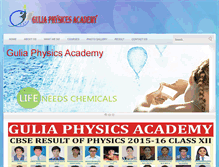 Tablet Screenshot of guliaphysicsacademy.com